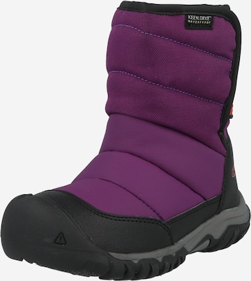 Boots 'Puffrider' KEEN en violet : devant