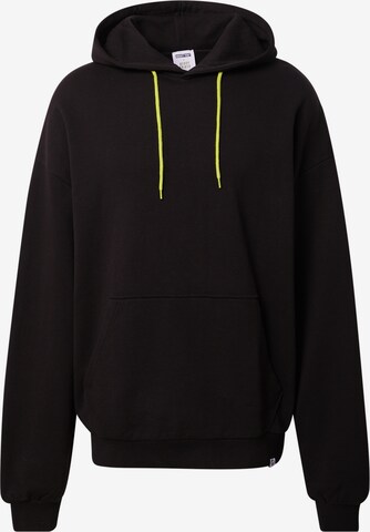 ABOUT YOU x Benny CristoSweater majica 'Len' - crna boja: prednji dio