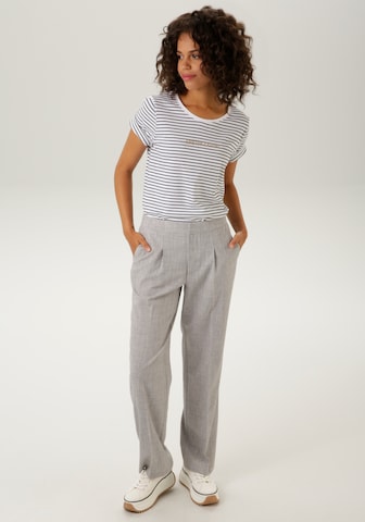 Aniston CASUAL Loose fit Pleated Pants in Grey