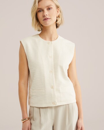 WE Fashion Väst i beige: framsida