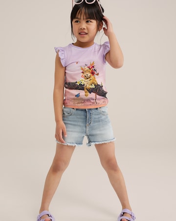 WE Fashion Слим Джинсы в Синий