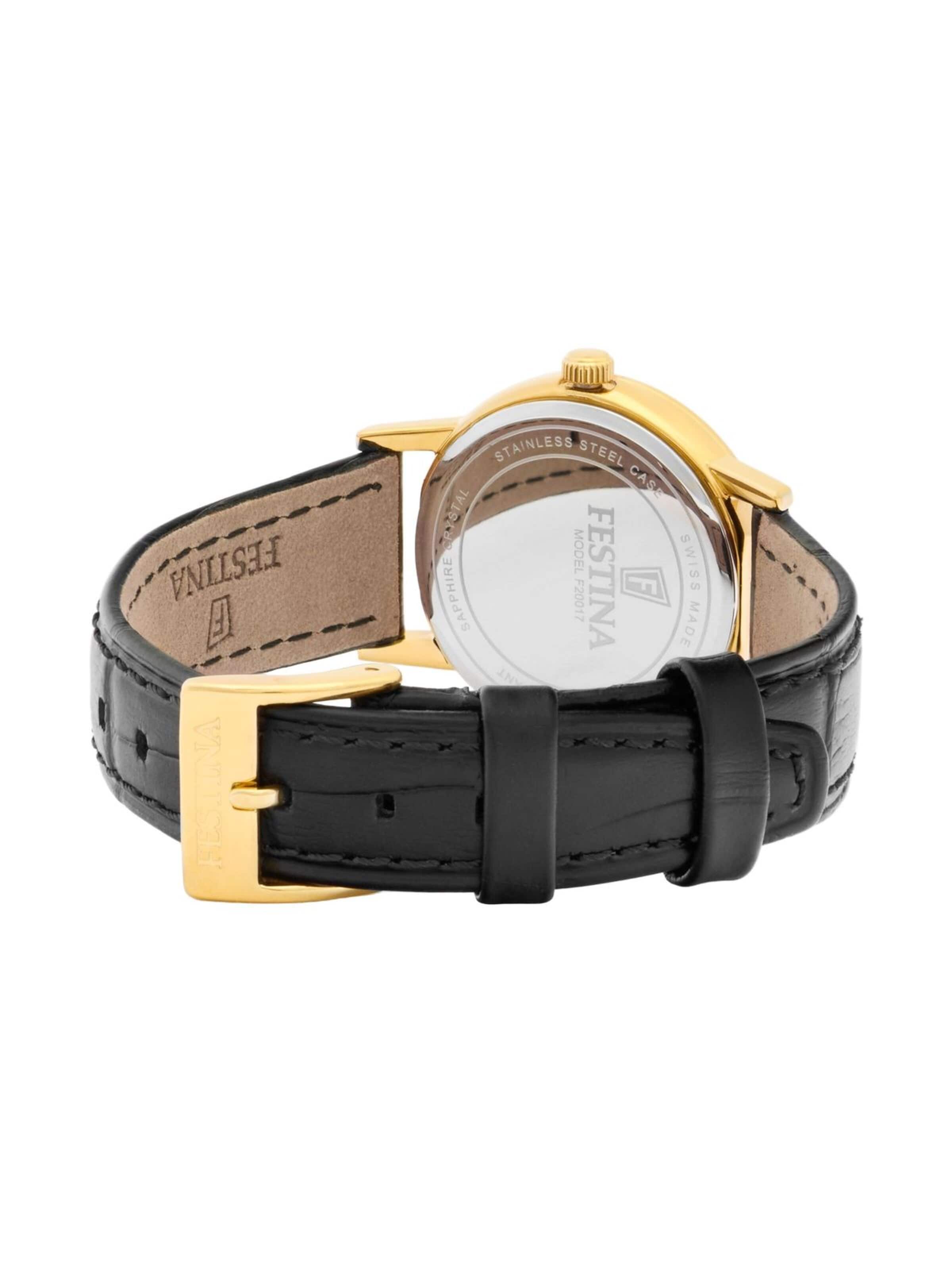Montre à affichage analogique 'Festina - Watch Swiss Made - Quartz watch movement - Watch case width: 29.3 mm' FESTINA en blanc