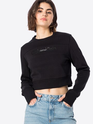 Calvin Klein Sport Sweatshirt in Black: front