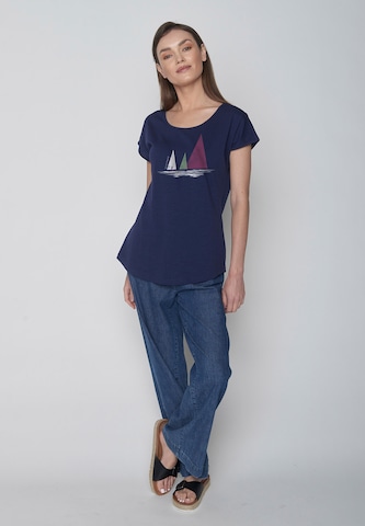 Maglietta 'Nature SUP' di GREENBOMB in blu