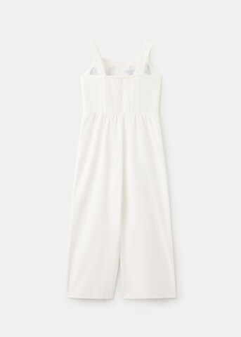 MANGO KIDS Dungarees 'Shell' in White