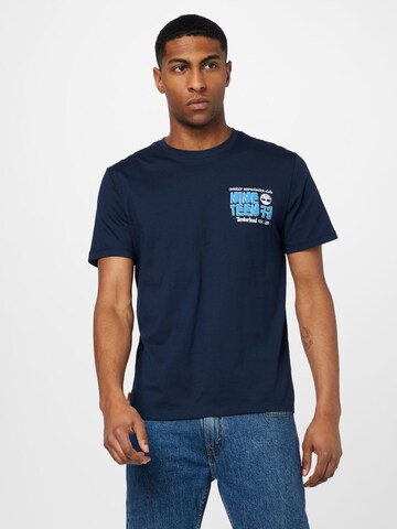 T-Shirt TIMBERLAND en bleu : devant