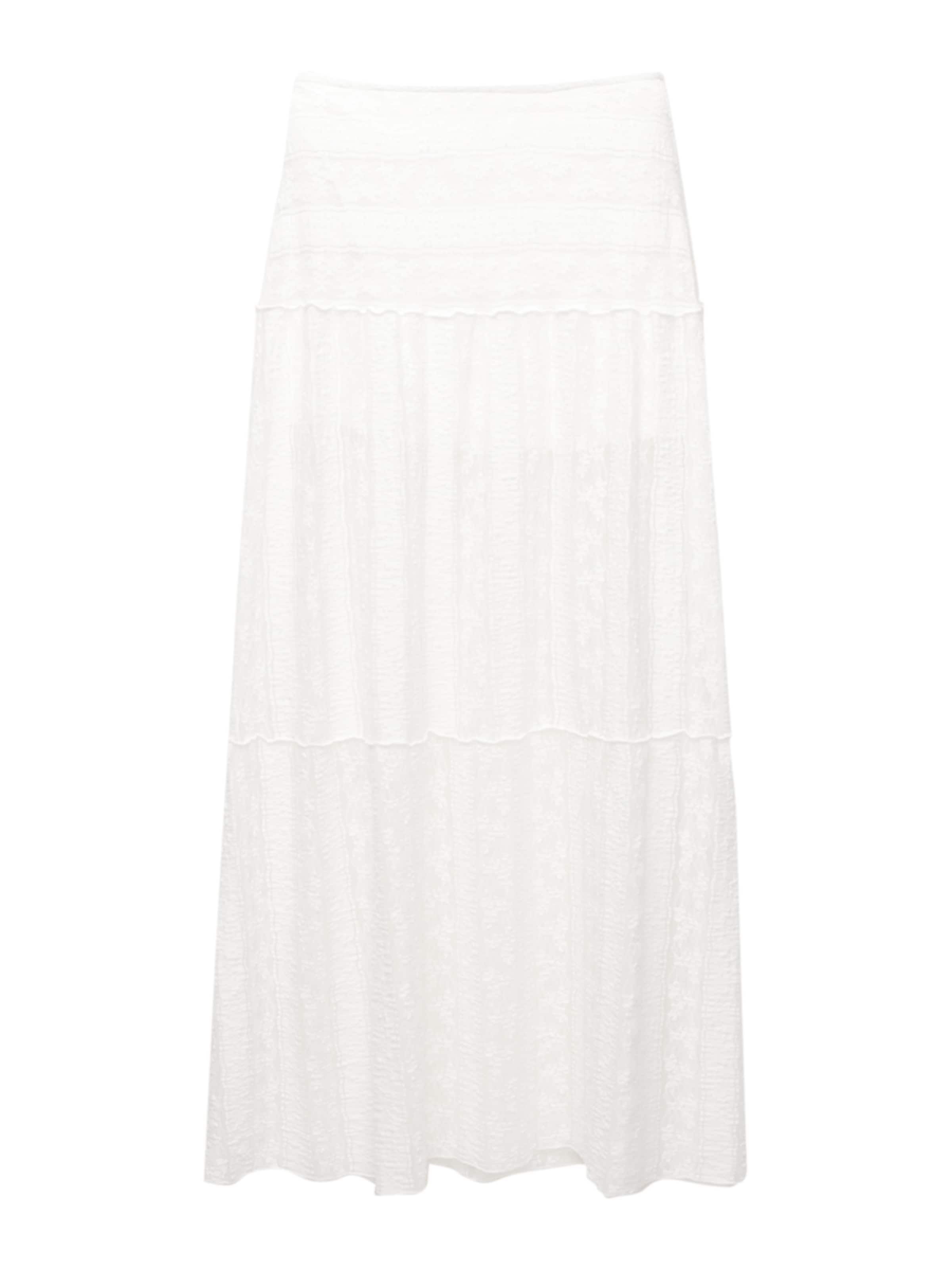 Pull&Bear Rok in Wit: voorkant