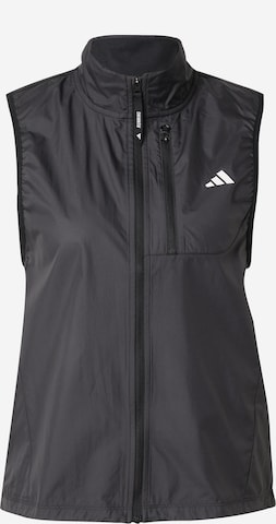 ADIDAS PERFORMANCESportski prsluk 'Own The Run' - crna boja: prednji dio