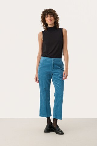Part Two Flared Broek in Blauw