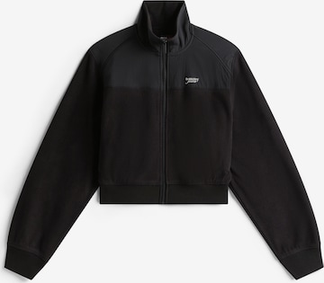 juoda Tommy Jeans Flisinis džemperis: priekis