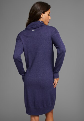 LAURA SCOTT Knitted dress in Purple