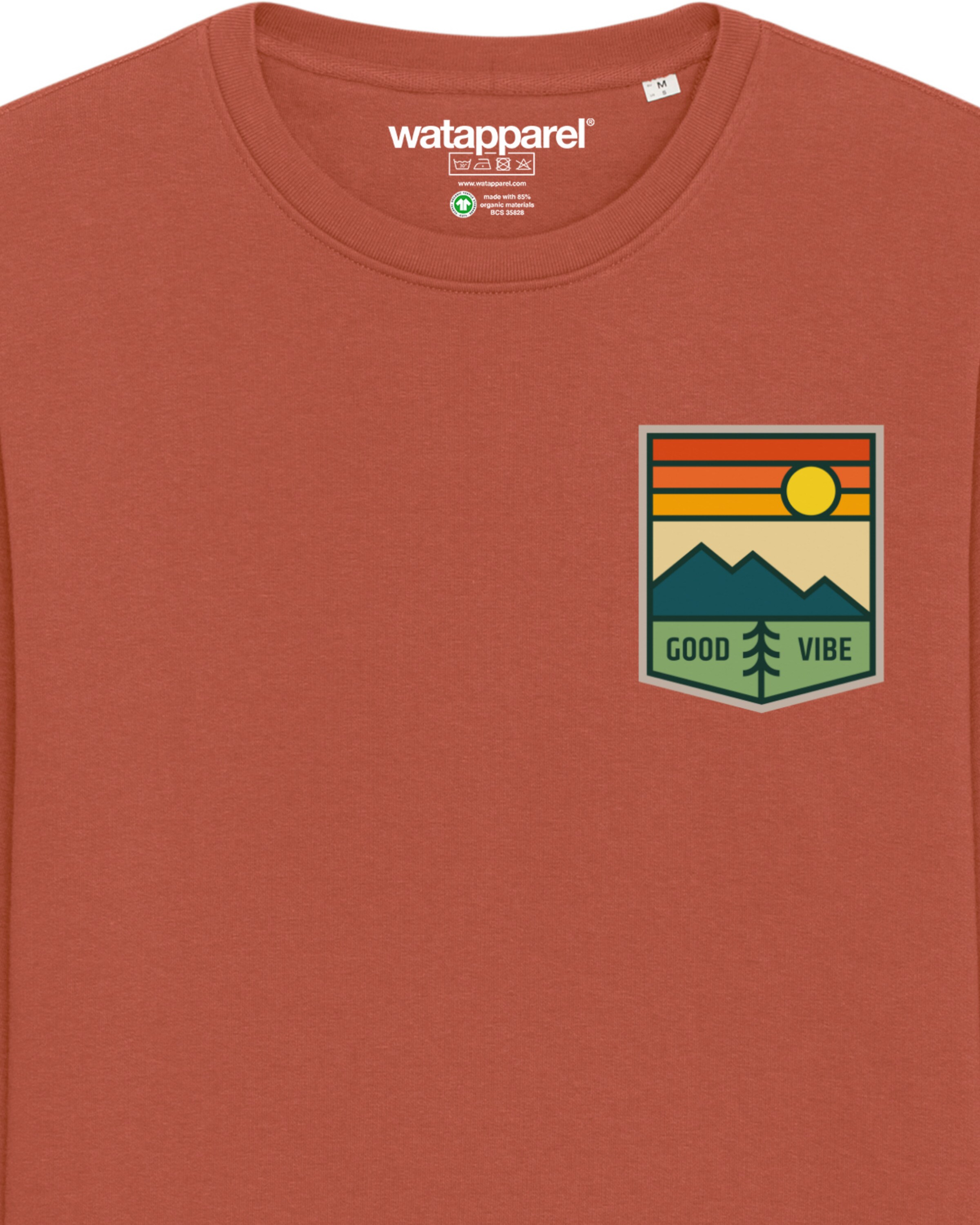 Sweat-shirt 'Good Vibe' Watapparel en marron