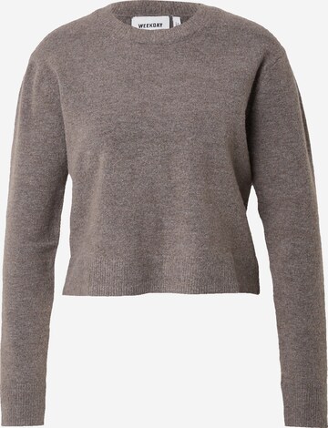 WEEKDAY Pullover i brun: forside