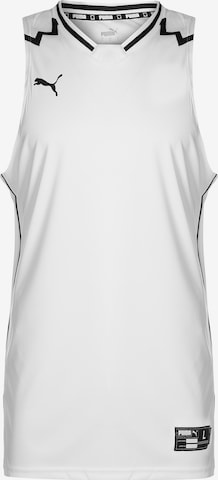PUMA Trikot 'Hoops Team Game' in Weiß: Vorderseite
