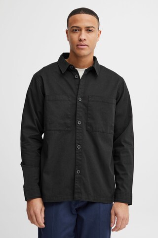 11 Project Regular fit Athletic Button Up Shirt in Black: front