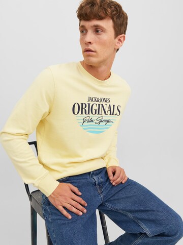 JACK & JONES Sweatshirt 'PALMA' in Yellow