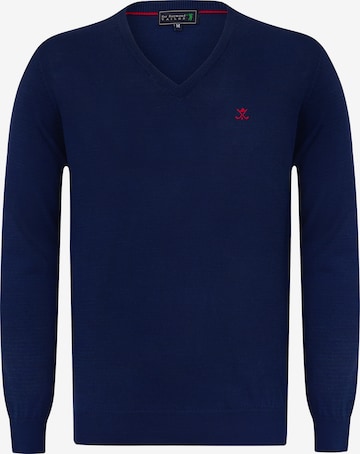 Sir Raymond Tailor Sweater 'Erky' in Blue: front