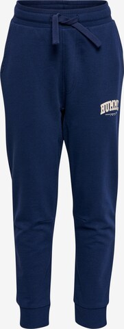 Hummel Tapered Broek 'FAST' in Blauw: voorkant