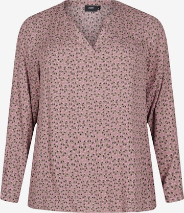 Camicia da donna 'BELLA' di Zizzi in rosa: frontale