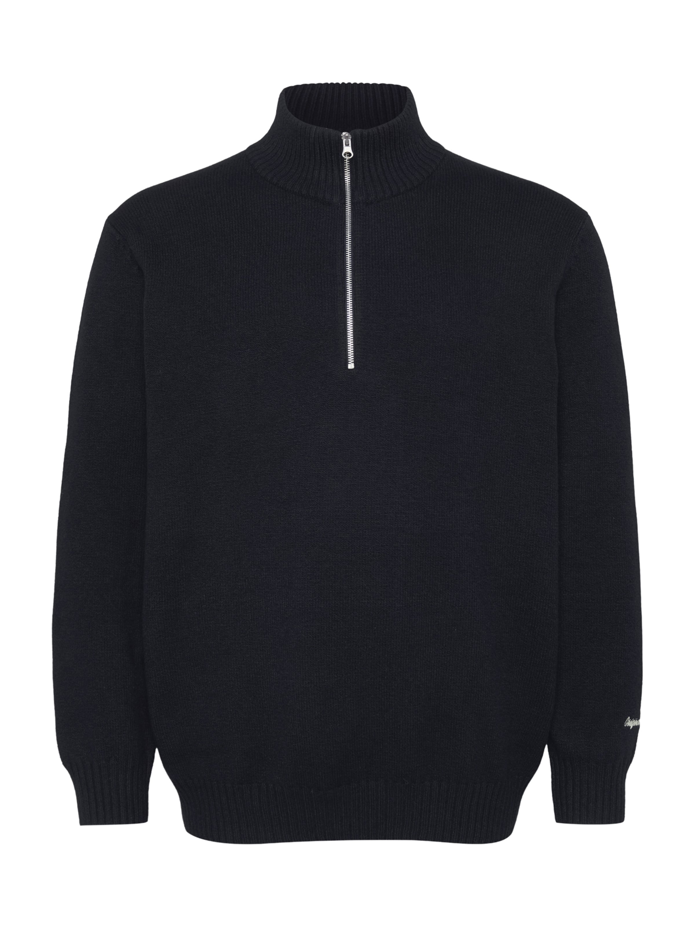Jack & Jones Plus Sweater 'JORNORREBRO' in Black: front