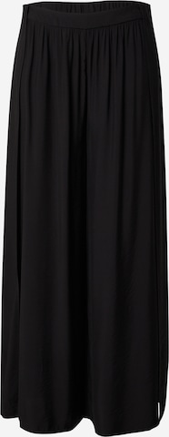 juoda Guido Maria Kretschmer Curvy Plačios klešnės Kelnės 'Darlin': priekis