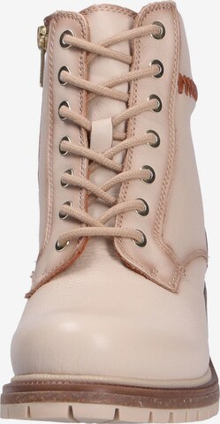 PIKOLINOS Lace-Up Ankle Boots in Beige