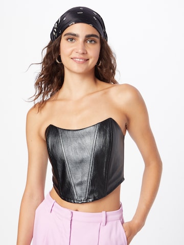 NLY by Nelly Top in Black: front