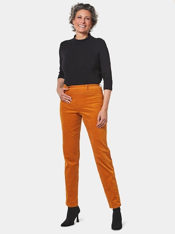 Regular Pantalon 'LOUISA ' Goldner en orange
