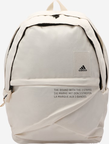 ADIDAS SPORTSWEAR Sports Backpack 'Classic Foundation' in Beige: front