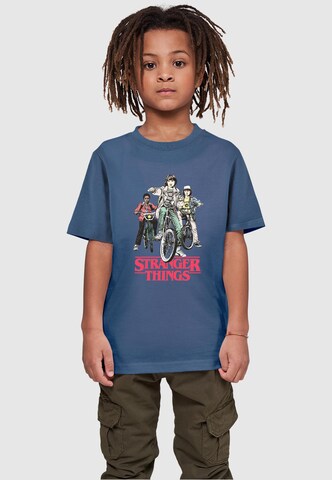 T-Shirt 'Stranger Things - Retro Bikers' ABSOLUTE CULT en bleu : devant