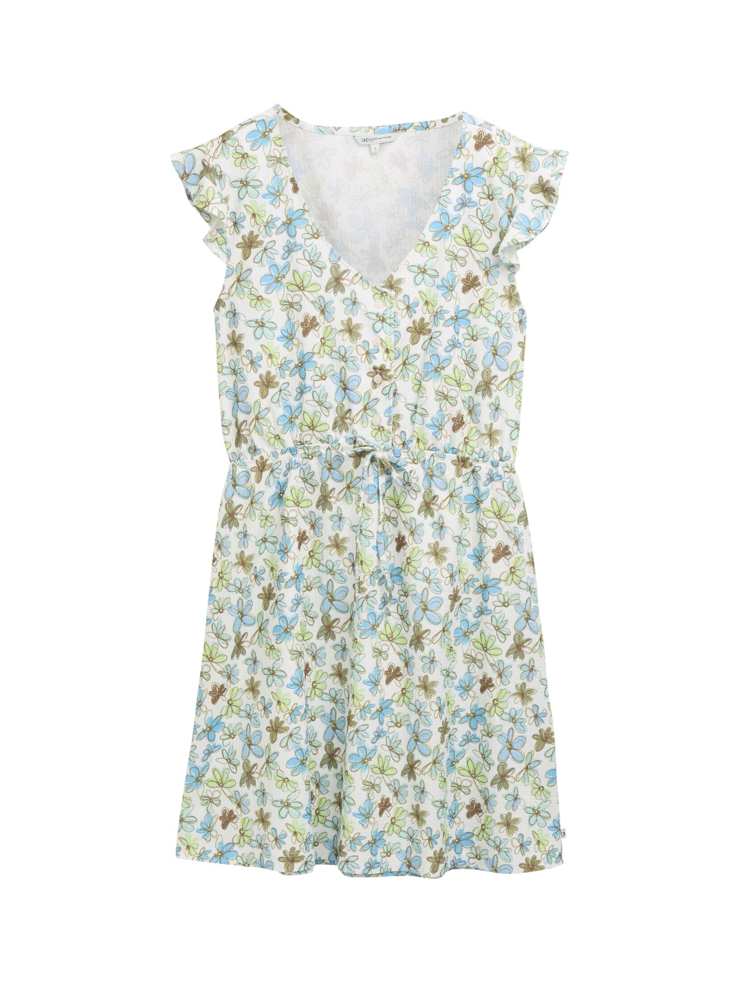 TOM TAILOR DENIM Kleid in Weiß: Vorderseite