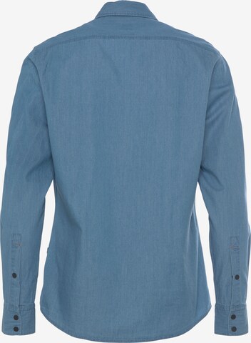 BOSS Regular fit Button Up Shirt 'Riou' in Blue