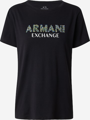 ARMANI EXCHANGE Shirt in Zwart: voorkant