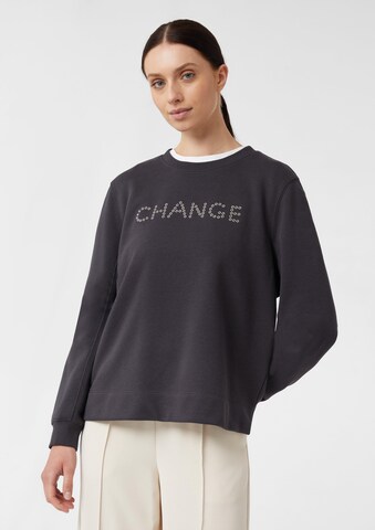 Sweat-shirt comma casual identity en noir : devant