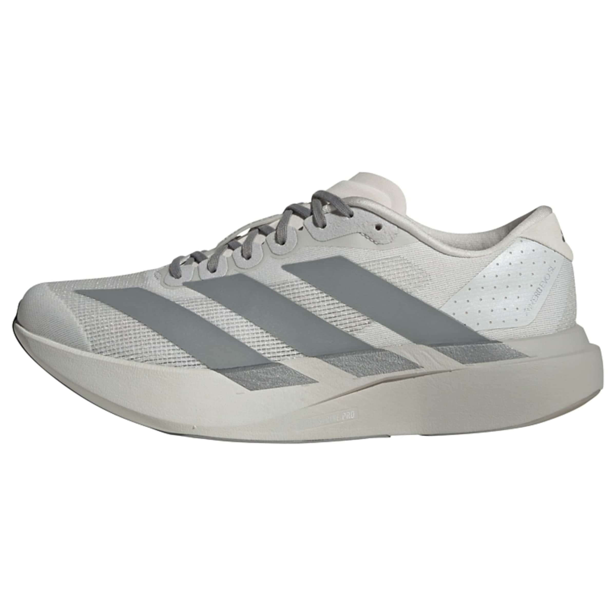Chaussure de course 'Adizero Evo Sl' ADIDAS PERFORMANCE en gris : devant