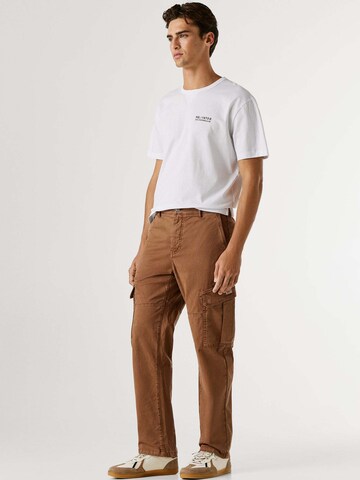 Pepe Jeans Regular Cargobroek in Bruin