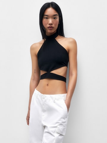 Pull&Bear Top in Zwart: voorkant