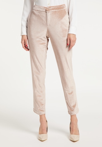 Coupe slim Pantalon faina en beige : devant