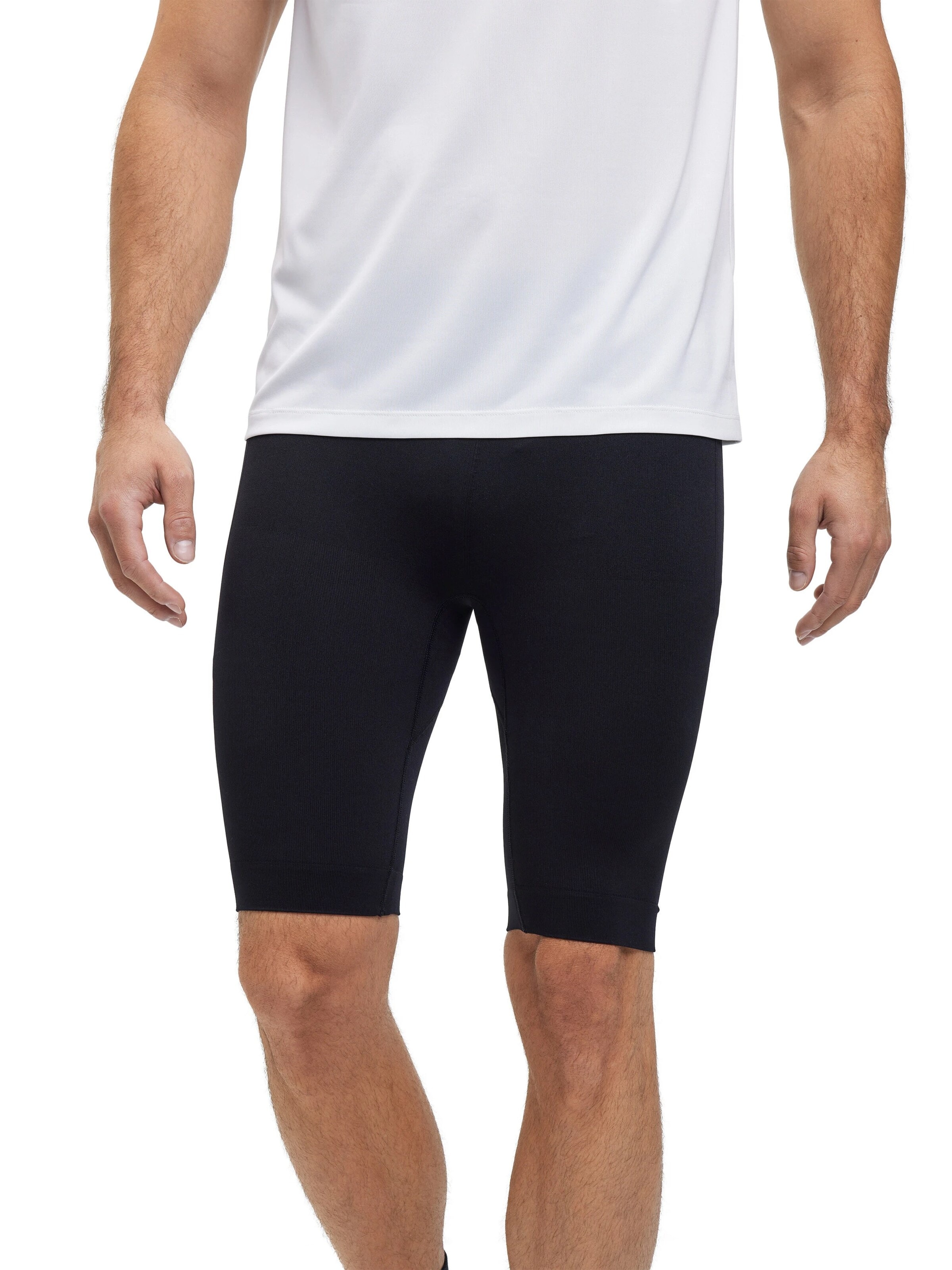 FALKE Skinny Pants 'Compression' in Black: front