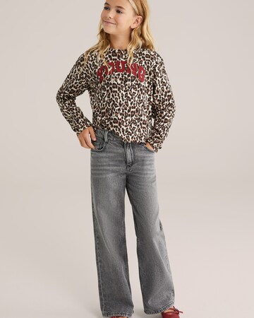 T-Shirt WE Fashion en marron