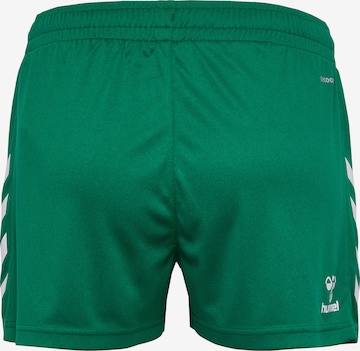 Hummel Regular Workout Pants 'CORE XK POLY' in Green
