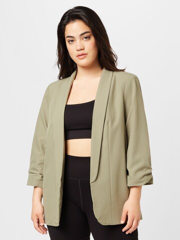 PIECES Curve Blazer 'PCBOSELLA' in Green: front