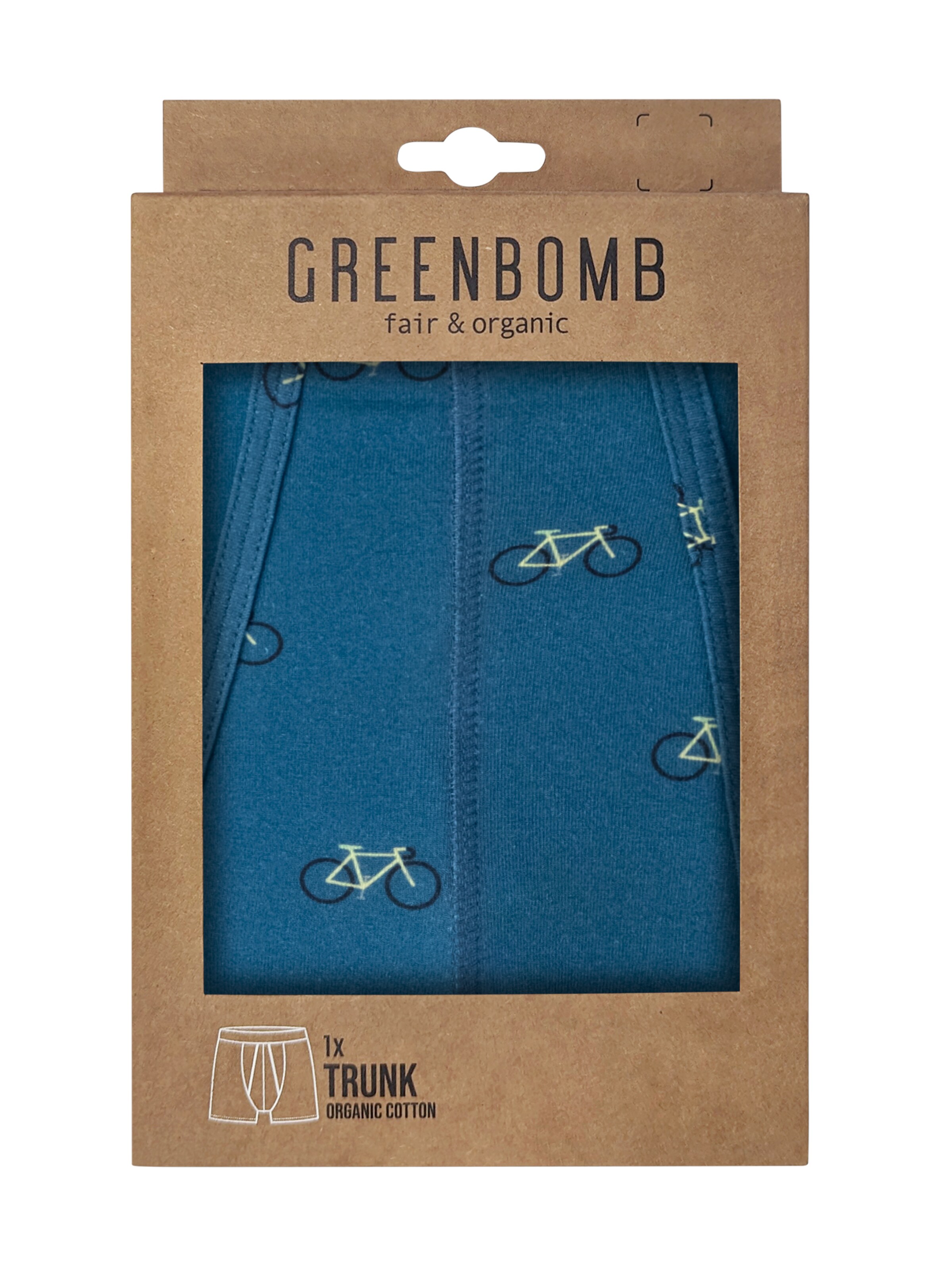 GREENBOMB Boxershorts 'Bike Vintage Small 2' in Blau