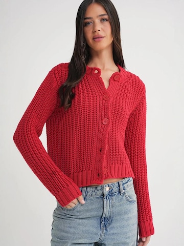 MixRay Knit cardigan in Red