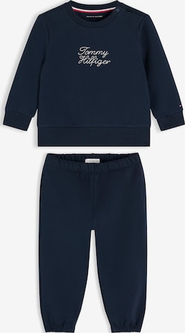 TOMMY HILFIGER Strój do biegania w kolorze niebieski: przód