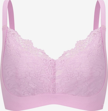 Soutien-gorge 'Comfort BH mit Lace' cfab en violet : devant