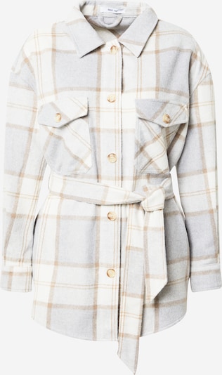 ABOUT YOU Välikausitakki 'Agnes' värissä kerma / vaaleansininen / vaaleanruskea, Tuotenäkymä