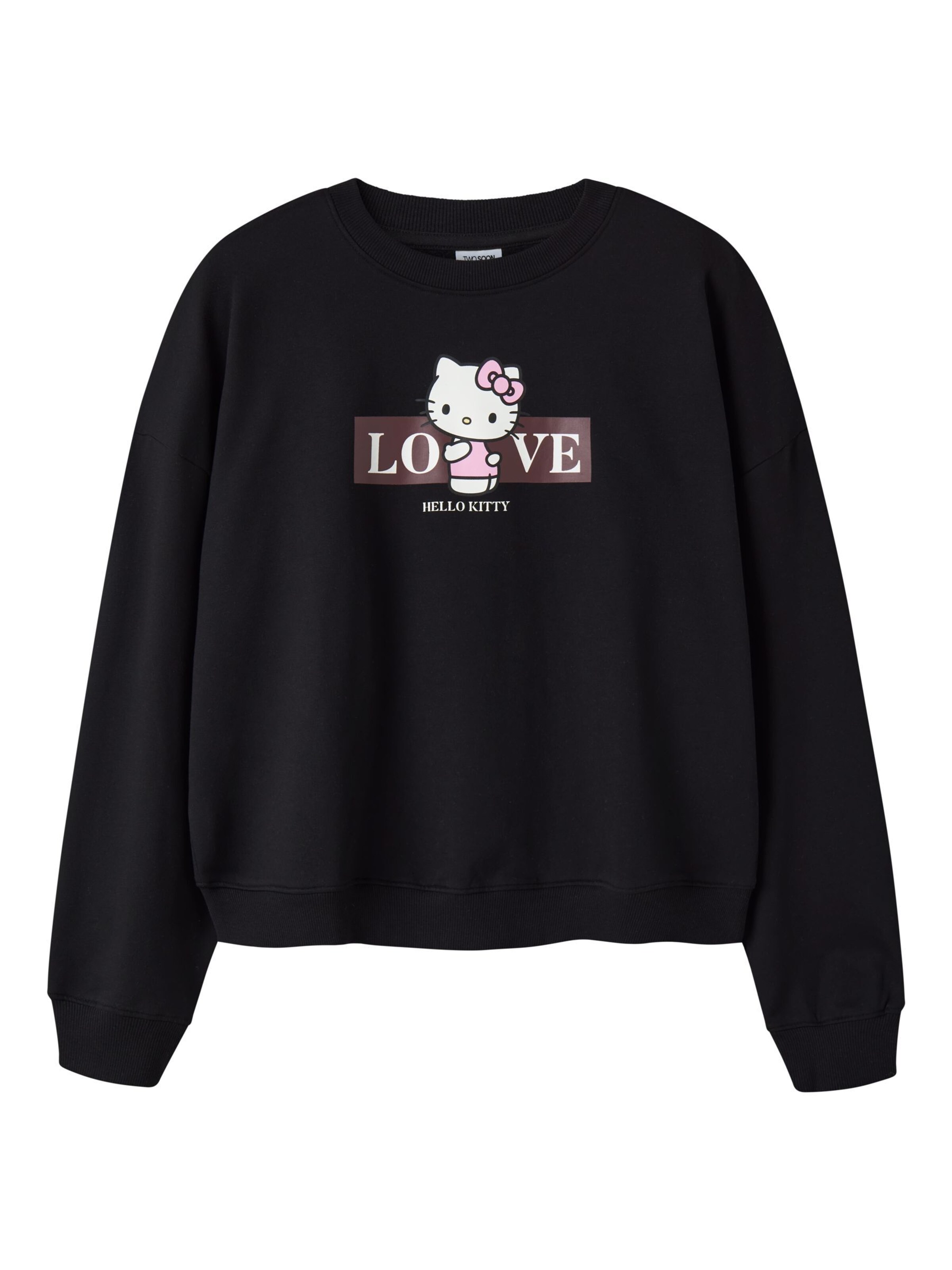 TWO SOON - Sudadera en negro: frente