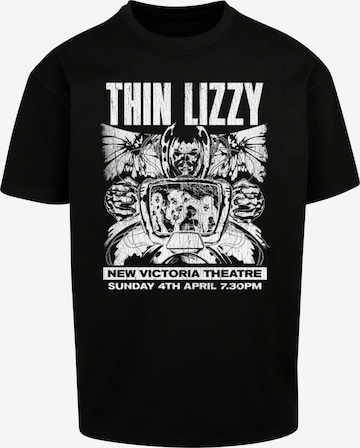 Merchcode T-Shirt 'Thin Lizzy - New Victoria Theatre' in Schwarz: predná strana