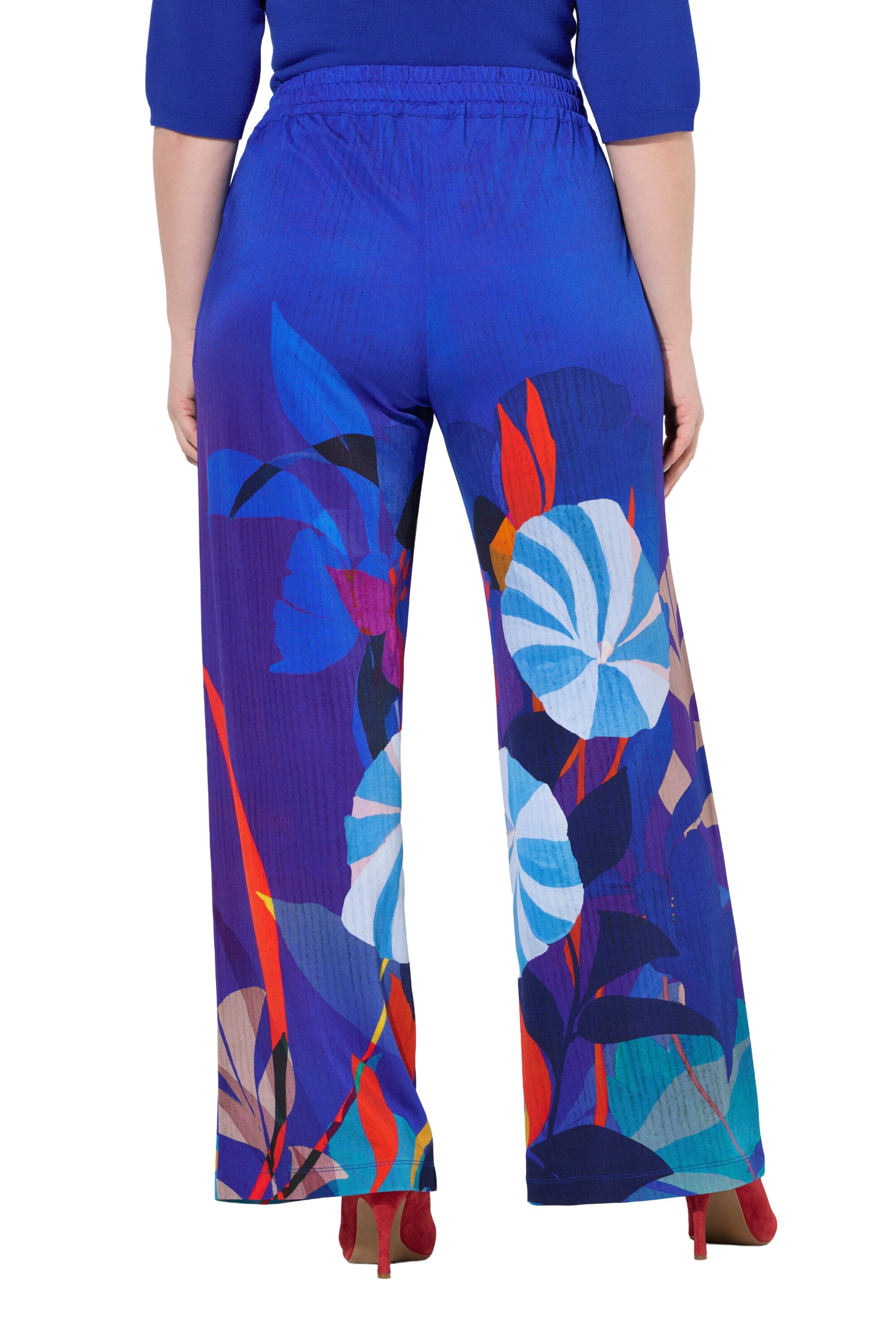 Ulla Popken Wide leg Pants in Blue